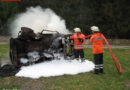 Deutschland: Branddienstübung mit mehreren Szenarien in Osterheide