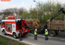 Bgld: Lkw-Kran kracht gegen Brücke -> Schwierige Bergung!