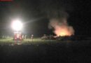 T: Zu früh entzündetes Osterfeuer von Feuerwehr abgelöscht