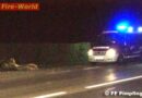 Oö: Fahzeug prallt gegen verlorenes Ladegut