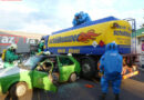 Nö: Schadstoffaustritt aus Tankwagen nach Unfall -> Übung