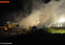 D: Erneuter Strohballenbrand beschäftigt die Bruchsaler Feuerwehr