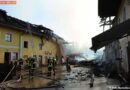 Oö: 180 Einsatzkräfte bei Brand eines Bauernhofes