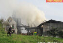 Stmk: Wirtschaftsgebäude in Gniebing wurde Raub der Flammen