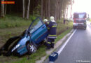 Oö: Vermeintlicher Fahrzeugbrand stellt sich als Unfall heraus