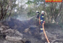 Nö: Strohballen in Aschbach in Brand geraten