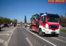 Nö: Umgestürzter Traktor in Bruck an der Leitha