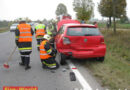 Nö: Autobergung nach Verkehrsunfall, B 4 Richtung Niederrussbach