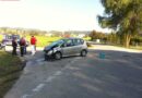 Oö: Pkw landet nach Unfall auf einer Kreuzung im Acker