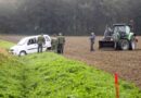 Bgld: Pkw steht nach Unfall leicht beschädigt im Straßengraben