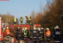 Nö: Übung Verkehrsunfall mit vier Pkw und Autobus