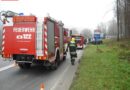 Oö: Pkw landet nach Unfall mit Lkw im Grünstreifen