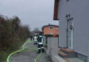Nö: 100 m Angrifflöschleitung bei Zimmerbrand in Gartenhaus