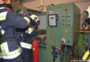 Nö: Brand einer Maschine in einer Firma