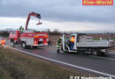 Nö: Auffahrunfall  zweier Pritschenfahrzeuge in Niederrußbach