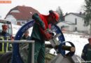 Oö: Feuerwehren üben mit dem Holzverspannungssimluator