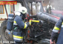 Ktn: Traktorbrand in Garage in Globasnitz