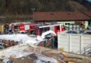 Oö: Brennender Holzcontainer im Abfallsammelzentrum