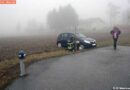 Nö: Fahrzeug machte sich selbstständig und rollte in einen Acker