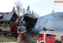 Stmk: Schwierige Bedingungen für 100 Mann bei Gebäudebrand