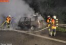 Deutschland: Pkw fing während der Fahrt Feuer
