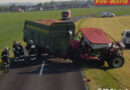 Oö: Traktor verliert während der Fahrt ein Hinterrad