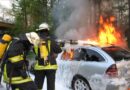 D: Fahrzeugbrand auf der Autobahn bei Walsrode