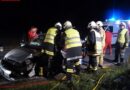 Oö: Verkehrsunfall mit eingeklemmter Person auf der B141