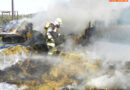 Oö: Heuwagen in Vollbrand geraten