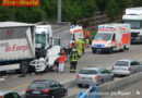 Deutschland: Leichte Acethylenfreisetzung bei Lkw-Auffahrunfall