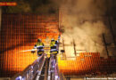 Bayern: Einfamilienhaus in Vollbrand