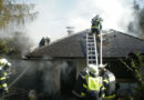 Ktn: Nebengebäude in Villach in Vollbrand