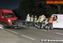 Bgld: Zusammenstoß zweier Transporter auf der B 50 bei Breitenbrunn