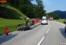 Oö: Schwerer Motorradunfall auf der B121