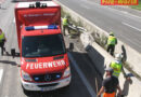 Oö: Wohnmobil nach Reifenplatzer auf der A1 gegen Mittelleitschiene