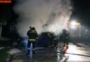 Oö: Pkw durch Brand schwer beschädigt