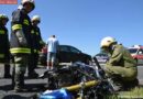 Oö: Motorradfahrer bei Unfall mit Pkw schwer verletzt