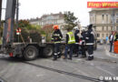Wien: Kollision zwischen Lkw-Tieflader und Straßenbahn