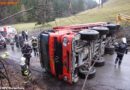 Stmk: LKW kippte um -> Lenker verletzt