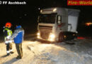 Nö: Frühmorgendliche Winter-Lkw-Bergung in Aschbach