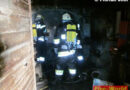 Ktn: Brand einer alten Schmiede in Untervellach