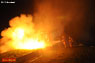 Deutschland: Gartenhaus in Bruchsaal in Vollbrand