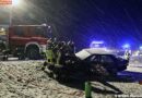 Bgld: Zwei Verletzte nach Unfall auf schneeglatter Fahrbahn