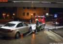 Nö: Pkw ohne Winterreifen rutscht von der Fahrbahn