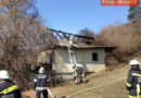 Nö: Brand eines Nebengebäudes mit Kleintieren in Königsbrunn am Wagram