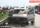 Oö: Brennender Klein-Lkw auf der A1 bei Asten