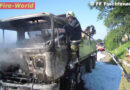 Bgld: Lkw-Fahrerhaus-Vollbrand in Forchtenstein
