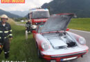 Oö: Rasenmäher-Traktorbergung und Autobrand in Bad Ischl