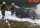 Oö: Feuerwehr Neustift beübt Fahrzeugbrand