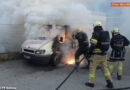 Tirol: Lieferwagen in Schwaz in Brand
